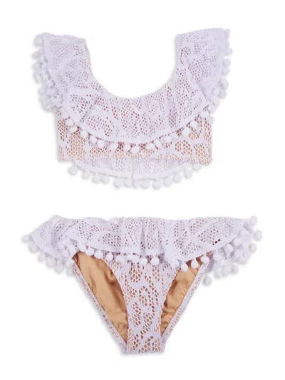 Nessi Byrd Kids' Girl's Valentina 2-piece Knit Swim Set