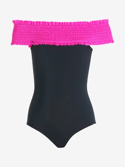 Nessi Byrd Kids' Girls Amber Swimsuit In Black