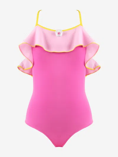Nessi Byrd Kids'  Girls Anabelle Swimsuit In Pink