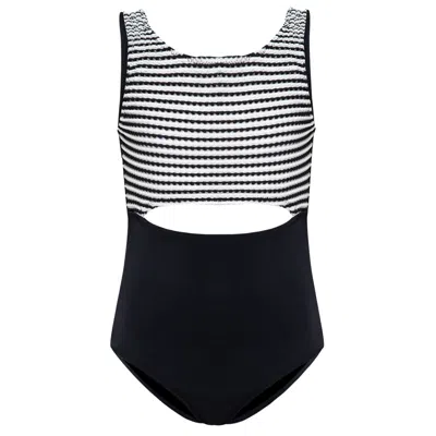 Nessi Byrd Kids' Girls Black/white One Piece Swimsuit