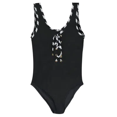Nessi Byrd Kids' Girls Black/white Swimsuit