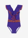 NESSI BYRD GIRLS CANO FRILL SWIMSUIT