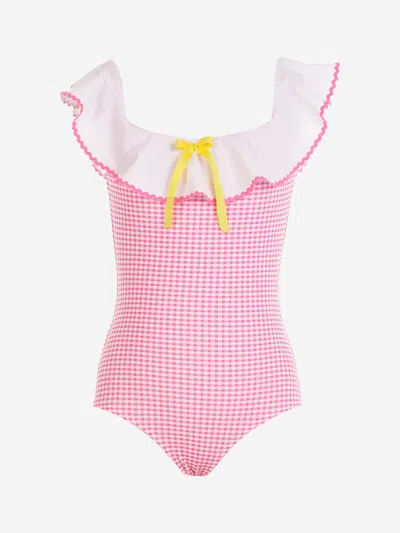 Nessi Byrd Kids' Girls Francesca Swimsuit In Pink