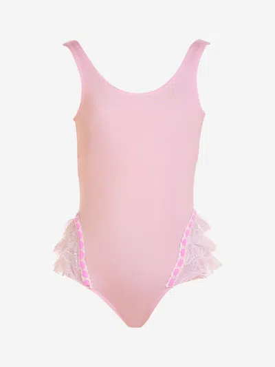 Nessi Byrd Kids' Girls Giulia Swimsuit In Pink