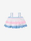 Nessi Byrd Girls Harriot Crop Top In Multicoloured
