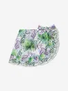 Nessi Byrd Janet Leaf-print Skirt In Multicoloured
