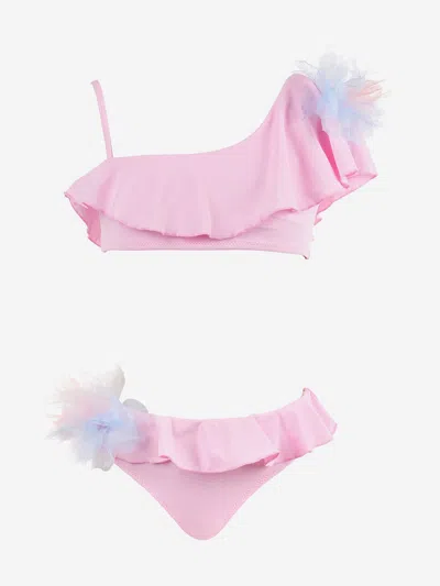 Nessi Byrd Kids'  Girls Junia Bikini In Pink