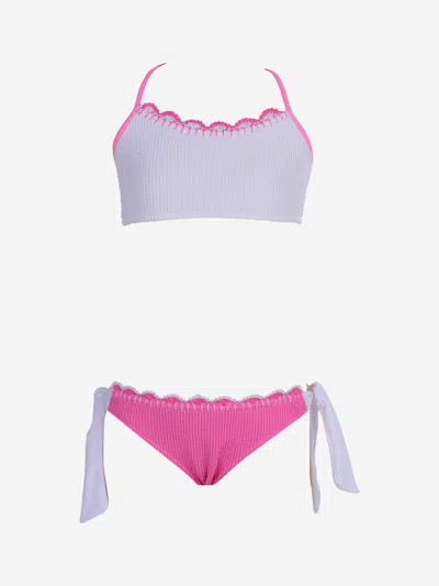 Nessi Byrd Kids'  Girls Kinsley Bikini In Pink