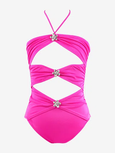 Nessi Byrd Kids'  Girls Kylin Swimsuit In Pink