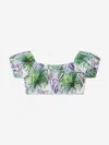 Nessi Byrd Girls Lali Crop Top In Multicoloured