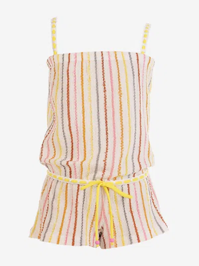 Nessi Byrd Kids'  Girls Libby Playsuit In Gold