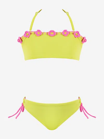 Nessi Byrd Kids'  Girls Mireya Bikini In Green