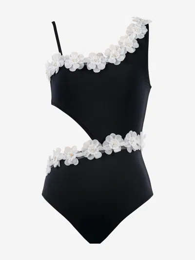 Nessi Byrd Kids'  Girls Nathalie Swimsuit In Black