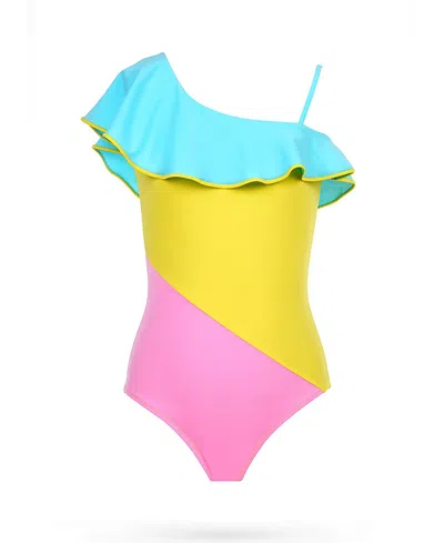 Nessi Byrd Kids'  Girls Judie Swimsuit In Blue