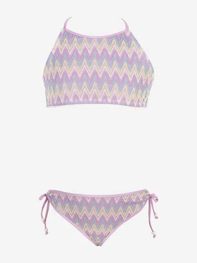 Nessi Byrd Kids'  Girls Ophelia Bikini In Pink