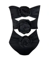 Nessi Byrd Unisex Regina One Piece Swimsuit In Black