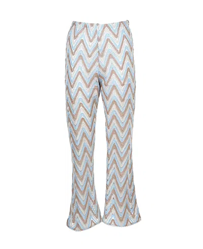 Nessi Byrd Girls' Retro Zig-zag Pattern Beach Trousers - Little Kid, Big Kid In Multi