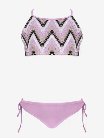 Nessi Byrd Kids'  Girls Roni Bikini In Pink