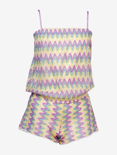 Nessi Byrd Kids'  Girls Ruthie Short Playsuit In Yellow