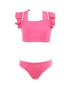 Nessi Byrd Girls' Sabrina Two-piece Swimsuit - Little Kid, Big Kid In Pink