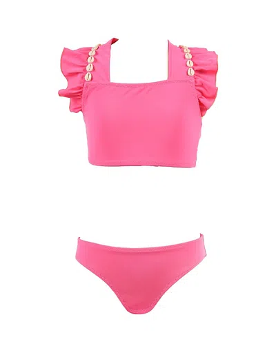 Nessi Byrd Girls' Sabrina Two-piece Swimsuit - Little Kid, Big Kid In Pink