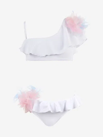 Nessi Byrd Kids'  Girls Saphira Bikini In Blue