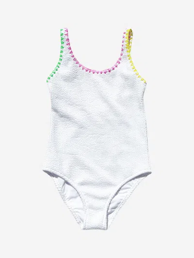 Nessi Byrd Kids' Girls Tamara Swimsuit In White