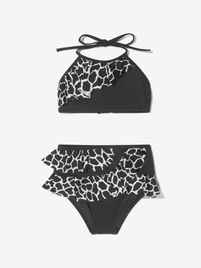 Nessi Byrd Kids'  Girls Tinto Bikini (uv50 Sun Protection) 4 Yrs Black