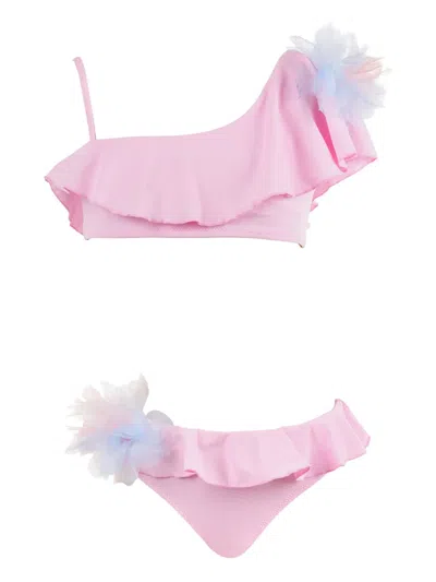 Nessi Byrd Kids'  Girls Junia Bikini In Pink