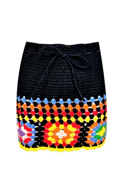 Nessi Byrd Kids' Floral Pattern Hand-crochet Skirt-cover Up