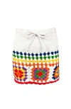Nessi Byrd Kids' Floral Pattern Hand-crochet Skirt-cover Up