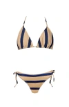 Nessi Byrd Kids' Stripe Triangle Two-piece Bikini