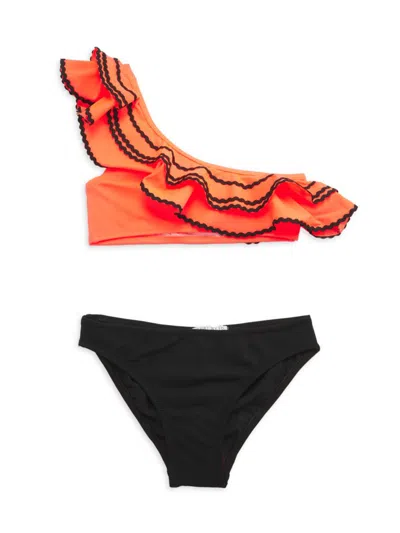 Nessi Byrd Kids' Little Girl's & Girl's 2-piece Victoria Ruffled Bikini