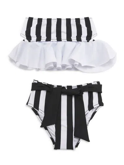 Nessi Byrd Kids' Little Girl's & Girl's Lea 2-piece Striped Bikini Set