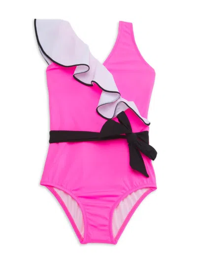 Nessi Byrd Kids' Little Girl's & Girl's Melissa Ruffle One-piece Swimsuit