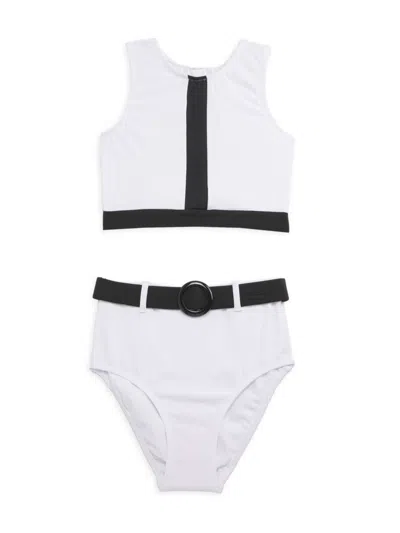 Nessi Byrd Kids' Little Girl's & Girl's Posy Stretch Fabric Bikini