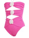 Nessi Byrd Girls Nilia Swimsuit In Pink