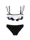 Nessi Byrd Ruffled Bikini Set In Black