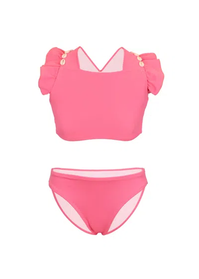 Nessi Byrd Kids' Sabrina Two-piece Swimsuit In Pink