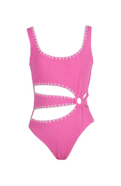 Nessi Byrd Kids' Jona One-piece Swimsuit In Pink