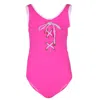 Nessi Byrd Tie Up One Piece Swimsuit In Fuchsia Pink In Pink