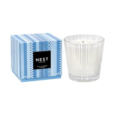 Nest Blue Cypress & Snow Candle (limited Edition) In Multi