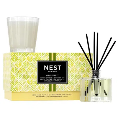 Nest Fragrances Ladies Bamboo Petite Candle & Reed Diffuser Gift Set Fragrances 840732125066 In White