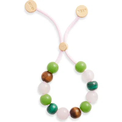 Nest Jewelry Beaded Cord Bracelet In White