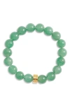 Nest Jewelry Beaded Stretch Bracelet In Green