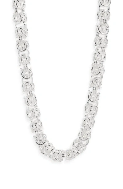 Nest Jewelry Byzantine Chain Necklace In Silver