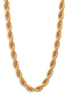 Nest Jewelry Statement Rope Chain In Brown