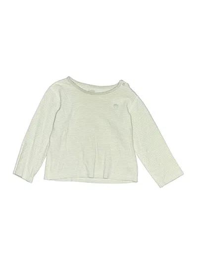 Pre-owned Nest Kids' Long Sleeve Top Silver Crew Neck Tops