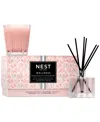 NEST NEW YORK 2-PC. HIMALAYAN SALT & ROSEWATER PETITE CANDLE & DIFFUSER SET