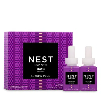 Nest New York Autumn Plum Pura Smart Home Fragrance Diffuser Refill Duo In Purple